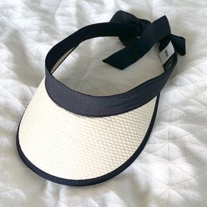 Black + White Tie-up Visor • ASOS